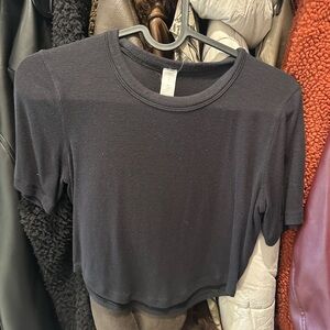 Lululemon Athletica Gray Crop T-Shirt